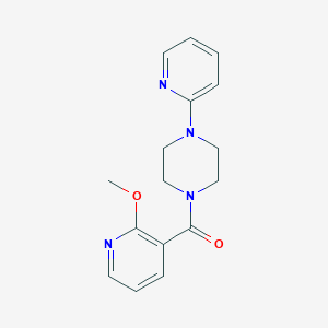 molecular formula C16H18N4O2 B2649791 1-(2-methoxypyridine-3-carbonyl)-4-(pyridin-2-yl)piperazine CAS No. 1235279-69-2