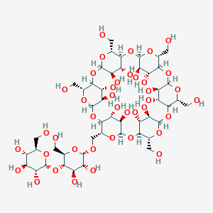 molecular formula C48H80O40 B026498 6-O-(Maltosyl)cyclomaltohexaose CAS No. 100817-30-9