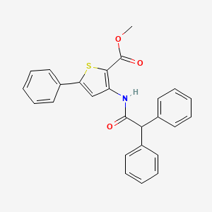 molecular formula C26H21NO3S B2649849 Methyl 3-(2,2-diphenylacetamido)-5-phenylthiophene-2-carboxylate CAS No. 477326-52-6