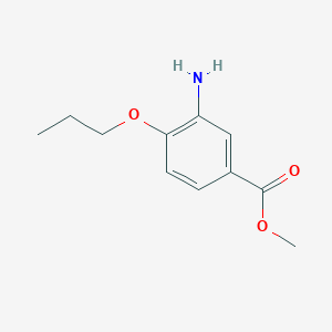 molecular formula C11H15NO3 B2649886 Methyl 3-amino-4-propoxybenzoate CAS No. 1096331-88-2