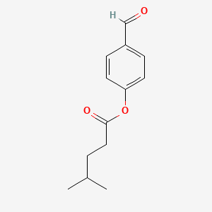 molecular formula C13H16O3 B2649946 4-Formylphenyl 4-methylpentanoate CAS No. 1260839-05-1