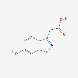 molecular formula C9H7NO4 B2649959 2-(6-Hydroxy-1,2-benzisoxazol-3-yl)acetic Acid CAS No. 34173-06-3