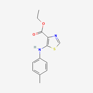molecular formula C13H14N2O2S B2649969 Ethyl 5-[(4-methylphenyl)amino]-1,3-thiazole-4-carboxylate CAS No. 1408107-25-4