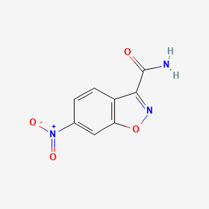 molecular formula C8H5N3O4 B2649979 6-Nitro-1,2-benzoxazole-3-carboxamide CAS No. 35879-97-1
