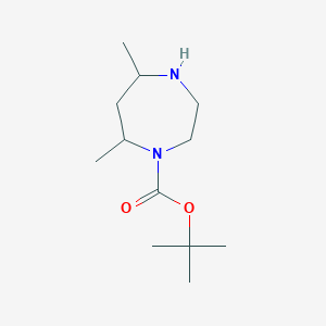 molecular formula C12H24N2O2 B2649983 Tert-butyl 5,7-dimethyl-1,4-diazepane-1-carboxylate CAS No. 194032-45-6