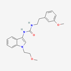 molecular formula C21H25N3O3 B2649987 1-(1-(2-methoxyethyl)-1H-indol-3-yl)-3-(3-methoxyphenethyl)urea CAS No. 941902-52-9