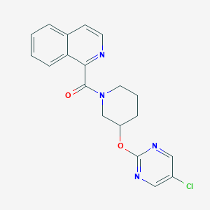 (3-((5-Chloropyrimidin-2-yl)oxy)piperidin-1-yl)(isoquinolin-1-yl)methanone