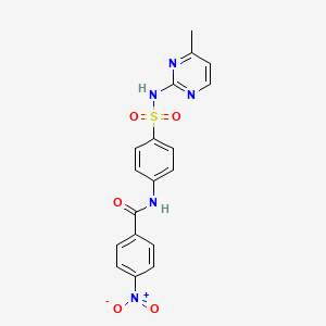 N-{4-[(4-methylpyrimidin-2-yl)sulfamoyl]phenyl}-4-nitrobenzamide