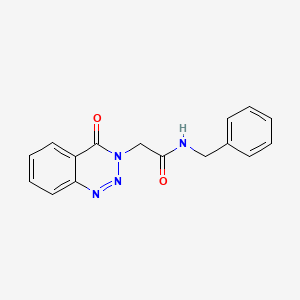 N-benzyl-2-(4-oxo-1,2,3-benzotriazin-3-yl)acetamide