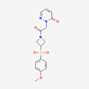 2-(2-(3-((4-methoxyphenyl)sulfonyl)azetidin-1-yl)-2-oxoethyl)pyridazin-3(2H)-one