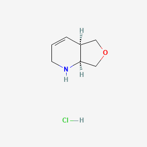 B2650008 (4Ar,7aS)-1,2,4a,5,7,7a-hexahydrofuro[3,4-b]pyridine;hydrochloride CAS No. 2248285-74-5