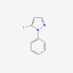molecular formula C9H7IN2 B2650010 5-Iodo-1-phenyl-1H-pyrazole CAS No. 141998-92-7