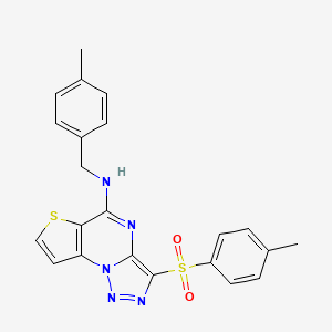 N-(4-methylbenzyl)-3-[(4-methylphenyl)sulfonyl]thieno[2,3-e][1,2,3]triazolo[1,5-a]pyrimidin-5-amine