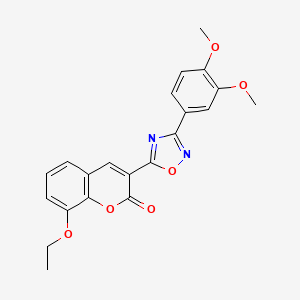 3-[3-(3,4-dimethoxyphenyl)-1,2,4-oxadiazol-5-yl]-8-ethoxy-2H-chromen-2-one