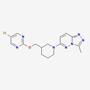 6-[3-[(5-Bromopyrimidin-2-yl)oxymethyl]piperidin-1-yl]-3-methyl-[1,2,4]triazolo[4,3-b]pyridazine