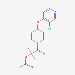 1-(4-((3-Chloropyridin-4-yl)oxy)piperidin-1-yl)-2-methyl-1-oxopropan-2-yl acetate