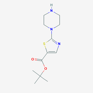 Tert-butyl 2-piperazin-1-yl-1,3-thiazole-5-carboxylate
