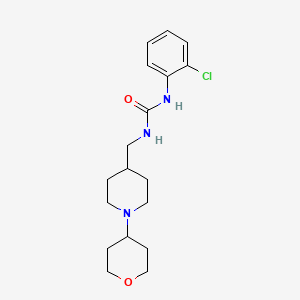 1-(2-chlorophenyl)-3-((1-(tetrahydro-2H-pyran-4-yl)piperidin-4-yl)methyl)urea