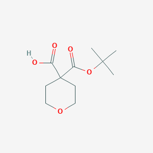 4-[(Tert-butoxy)carbonyl]oxane-4-carboxylic acid