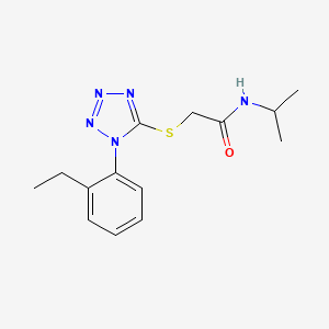 2-((1-(2-ethylphenyl)-1H-tetrazol-5-yl)thio)-N-isopropylacetamide