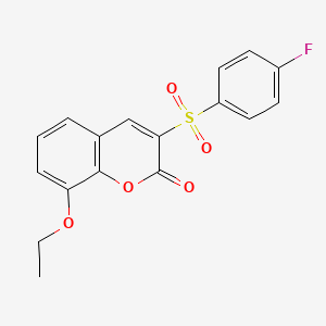 8-ethoxy-3-[(4-fluorophenyl)sulfonyl]-2H-chromen-2-one