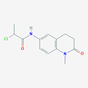 2-Chloro-N-(1-methyl-2-oxo-3,4-dihydroquinolin-6-yl)propanamide
