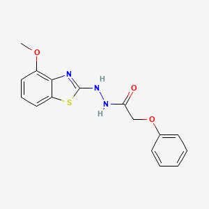 N'-(4-methoxy-1,3-benzothiazol-2-yl)-2-phenoxyacetohydrazide