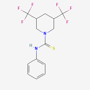 N-phenyl-3,5-bis(trifluoromethyl)piperidine-1-carbothioamide