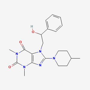 7-(2-hydroxy-2-phenylethyl)-1,3-dimethyl-8-(4-methylpiperidin-1-yl)-1H-purine-2,6(3H,7H)-dione