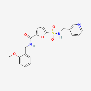 N-(2-methoxybenzyl)-5-(N-(pyridin-3-ylmethyl)sulfamoyl)furan-2-carboxamide