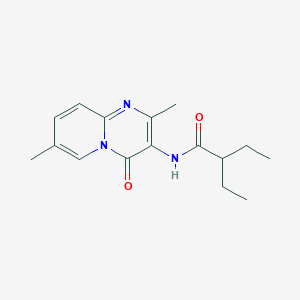 molecular formula C16H21N3O2 B2650072 N-{2,7-dimethyl-4-oxo-4H-pyrido[1,2-a]pyrimidin-3-yl}-2-ethylbutanamide CAS No. 946336-67-0