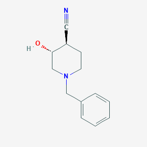 (3R,4R)-rel-1-Benzyl-3-hydroxypiperidine-4-carbonitrile