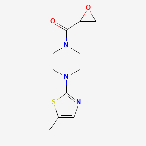 [4-(5-Methyl-1,3-thiazol-2-yl)piperazin-1-yl]-(oxiran-2-yl)methanone