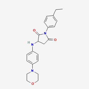 1-(4-Ethylphenyl)-3-((4-morpholinophenyl)amino)pyrrolidine-2,5-dione