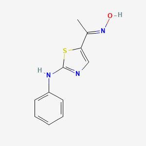 5-[(1E)-1-(hydroxyimino)ethyl]-N-phenyl-1,3-thiazol-2-amine