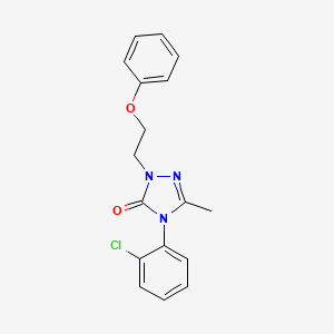 4-(2-chlorophenyl)-5-methyl-2-(2-phenoxyethyl)-2,4-dihydro-3H-1,2,4-triazol-3-one