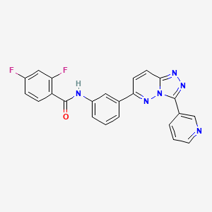 2,4-difluoro-N-(3-(3-(pyridin-3-yl)-[1,2,4]triazolo[4,3-b]pyridazin-6-yl)phenyl)benzamide