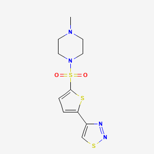 1-Methyl-4-((5-(1,2,3-thiadiazol-4-yl)-2-thienyl)sulfonyl)piperazine
