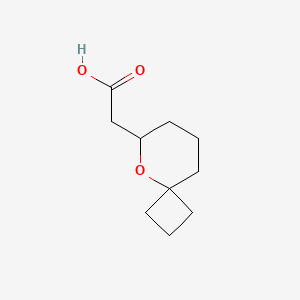 molecular formula C10H16O3 B2650137 2-(5-Oxaspiro[3.5]nonan-6-yl)acetic acid CAS No. 2228598-86-3