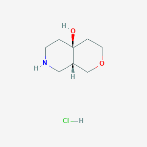 molecular formula C8H16ClNO2 B2650140 rac-(4aR,8aR)-octahydro-1H-pyrano[3,4-c]pyridin-4a-olhydrochloride,cis CAS No. 2413848-66-3