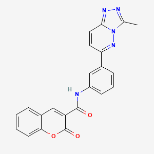 molecular formula C22H15N5O3 B2650150 N-(3-{3-methyl-[1,2,4]triazolo[4,3-b]pyridazin-6-yl}phenyl)-2-oxo-2H-chromene-3-carboxamide CAS No. 891121-33-8