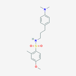 molecular formula C19H26N2O3S B2650155 N-(3-(4-(二甲基氨基)苯基)丙基)-4-甲氧基-2-甲基苯基磺酰胺 CAS No. 954065-72-6