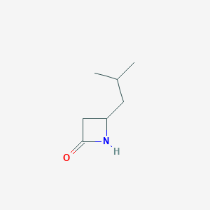 molecular formula C7H13NO B2650167 4-(2-Methylpropyl)azetidin-2-one CAS No. 1335042-59-5