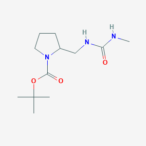 molecular formula C12H23N3O3 B2650168 Tert-butyl 2-{[(methylcarbamoyl)amino]methyl}pyrrolidine-1-carboxylate CAS No. 2044714-01-2