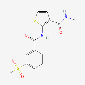 N-methyl-2-(3-(methylsulfonyl)benzamido)thiophene-3-carboxamide