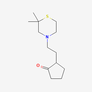 2-[2-(2,2-Dimethylthiomorpholin-4-yl)ethyl]cyclopentan-1-one