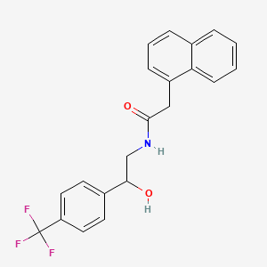 N-(2-hydroxy-2-(4-(trifluoromethyl)phenyl)ethyl)-2-(naphthalen-1-yl)acetamide