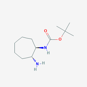 tert-butyl N-[(1R,2R)-2-aminocycloheptyl]carbamate