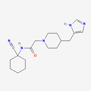 N-(1-Cyanocyclohexyl)-2-[4-(1H-imidazol-5-ylmethyl)piperidin-1-yl]acetamide