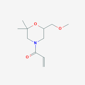 1-[6-(Methoxymethyl)-2,2-dimethylmorpholin-4-yl]prop-2-en-1-one